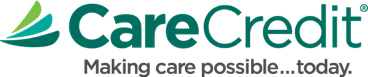 CareCredit logo with slogan